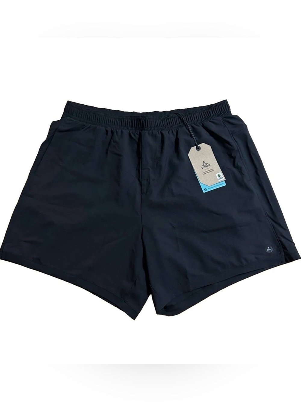 Prana NWT Peak To Pavement Linerless Short Men’s Sz XL Black Performance Stretch